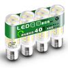 Dimmable LED Bulbs, 40W Equivalent, E17 Base, 4W, 480lm, E17 LED, Dimmable, Daylight White, 5000K, Misinsertion Prevention, Mini Krypton Bulbs, 360°
