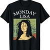 Понедельник Лиза Смешная Мона Лиза Каламбур Мем Искусство Пародия Художник Подарок Футболка
