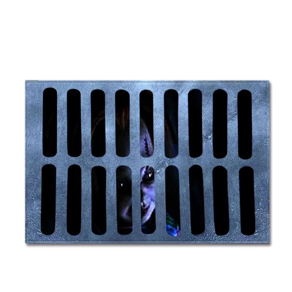 Hot Sale Halloween Series Manhole Clown 3D Thriller Grimace Non-Slip Floor Mat Bathroom Door Mat Factory