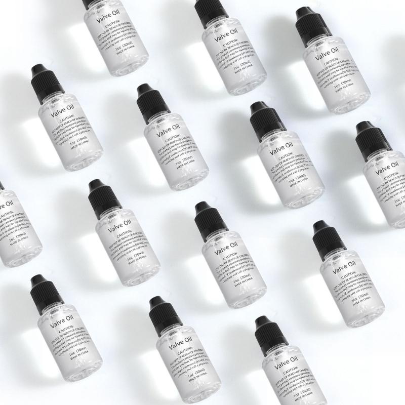 1/2/12Pcs 30ml Valves Lubricants Piston Oil Valves Lubricating Oil for Saxophone Clarinet Trumpet Horn Easy to Use