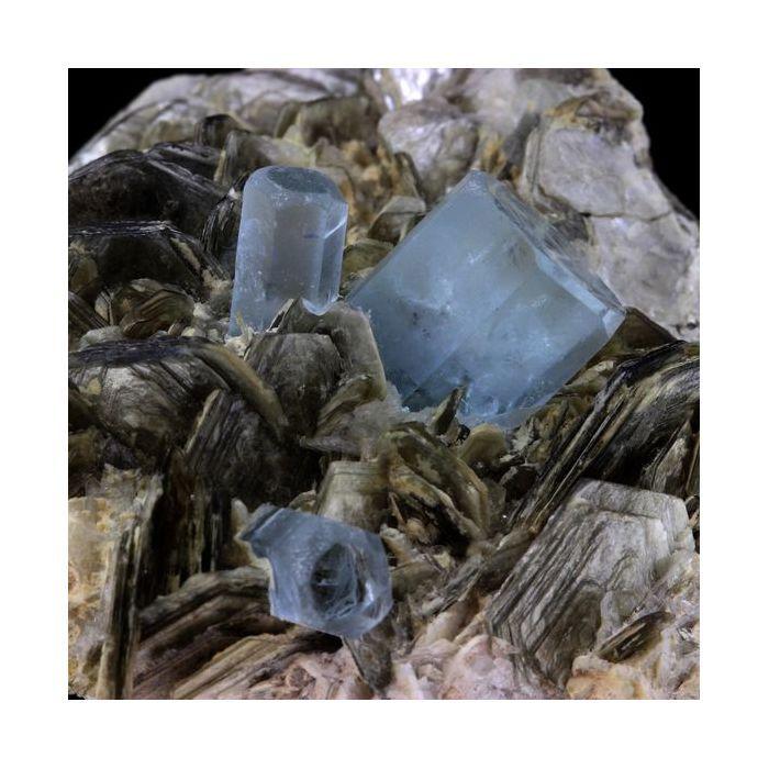 Pierres et Minéraux. Aigue Marine + Muscovite. 798.0 ct. Chumar Bakar, Skardu, Pakistan.