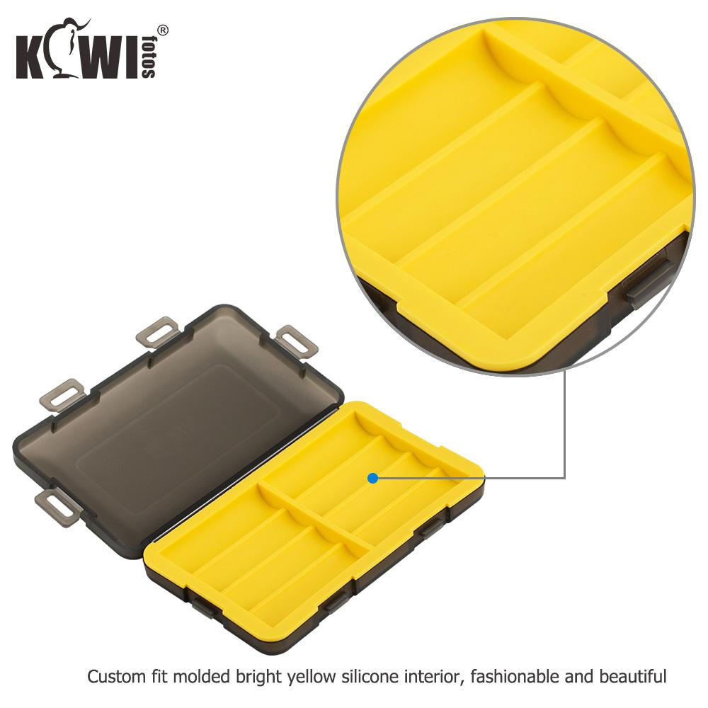 Silicone Waterproof Battery Storage Case Holder Box Organizer For 8 AA / 14500 Alkaline Lithium Rechargeable Batteries Container
