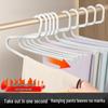 Вешалка для брюк в форме гуся с противоскользящим покрытием: 2-образная, Z-образная вешалка для хранения в гардеробе