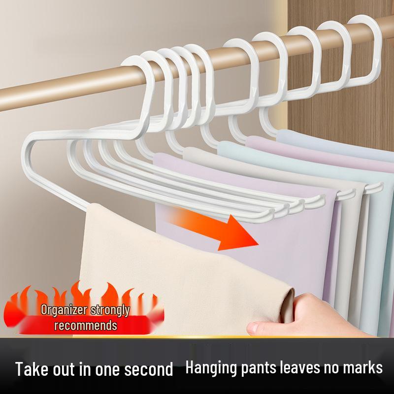 Вешалка для брюк в форме гуся с противоскользящим покрытием: 2-образная, Z-образная вешалка для хранения в гардеробе