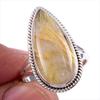 Natural Golden Rutile Gemstone Handmade 925 Solid Silver Jewelry Ring S.8 N7I40