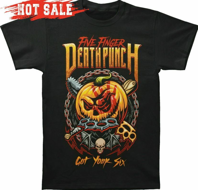 Five-Finger-De<wbr/>ath-Punch T-Shirt Happy Halloween Rock Band Fan Gift Tee Vintage