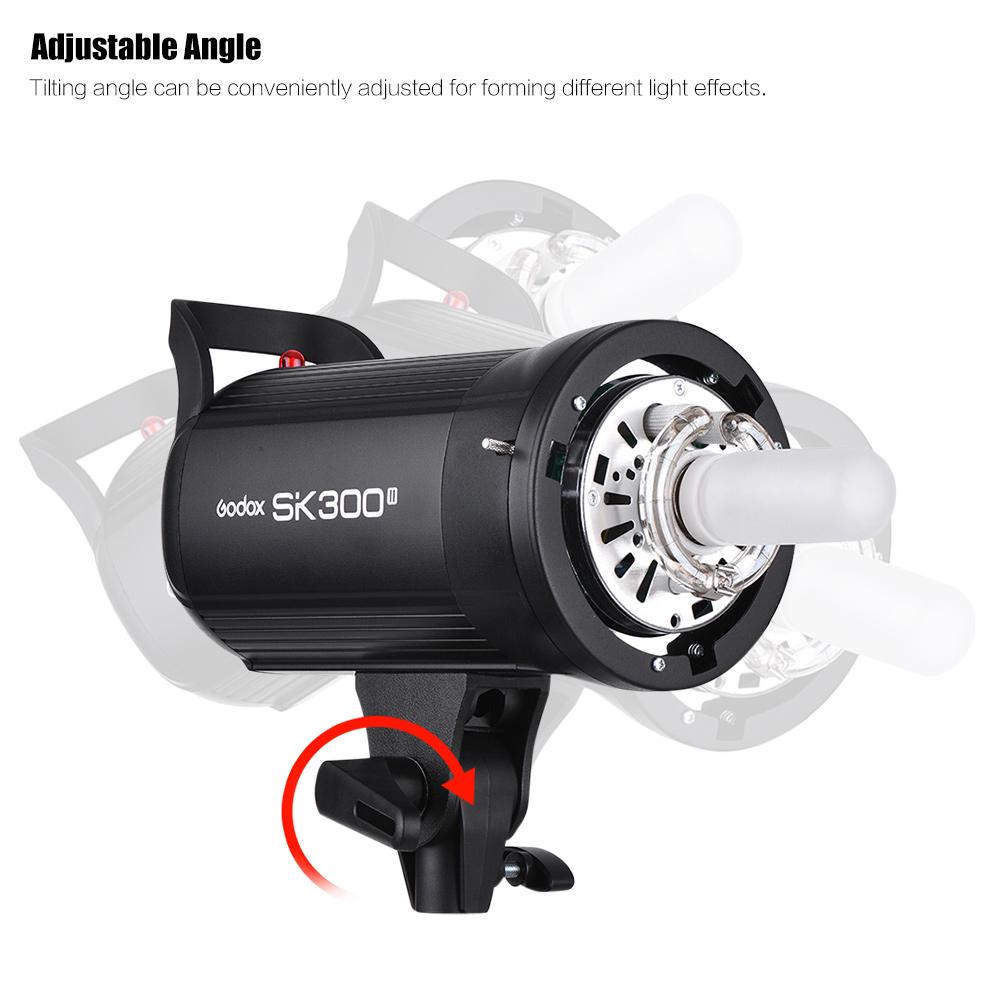 Godox SK300II Профессиональная компактная студийная вспышка мощностью 300 Вт со встроенным Godox 2.4G Wireless X