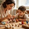 1-50Pcs Wood Ball Dia 6mm-75mm Wooden Primary Color Solids Round Wooden Ball Decoration DIY Home Painted Parts