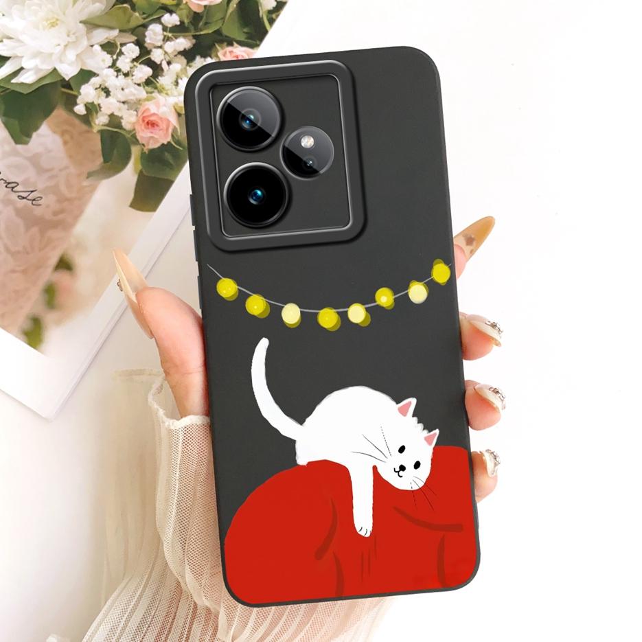 Чехол для Realme GT 7 5G GT 7T Милый Кот Утка Мультяшная Обложка Мягкий ТПУ Матовый Чехол для Телефона Для Realme GT 7 Pro GT7 T GT7T 5G Funda Сумки