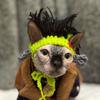 Elastic Pet Hat Knitted Pet Accessories Cute Cat Cap  Hairless Cats
