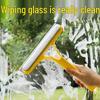 Cross-Border Window Cleaning Tool: 3-in-1 Spray, Wipe, and Scrape Double-Sided Glass and Mirror Cleaner.