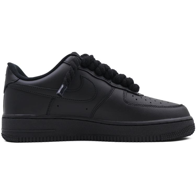Nike Air Force 1 Abrasion Resistant Low top Skateboard Shoes Unisex Black CW2288-001(Team91- )