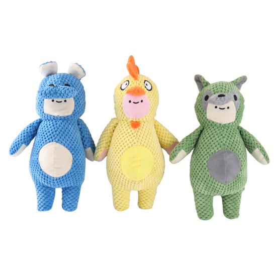 Пищащая игрушка для собаки в форме утки, плюшевая игрушка для щенка, игрушка для чистки зубов, мягкая игрушка для эмоционального комфорта