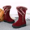 Женская зимняя обувь женские ботинки среднего размера новые двухцветные модные повседневные модные плоские теплые женские зимние ботинки бесплатная доставка j