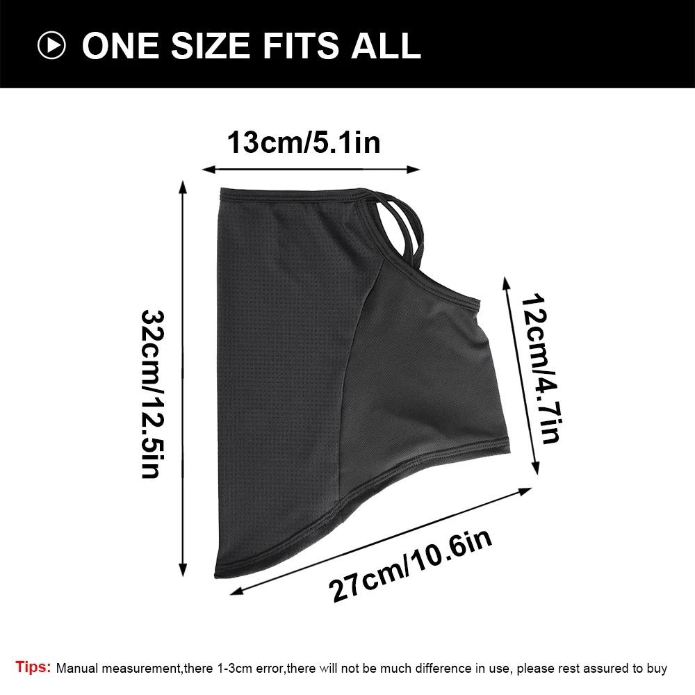 Дышащий шарф, полумаска для лица, летняя быстросохнущая повязка на шею, накладная повязка на ухо, защита от солнца, бандана, шейный платок, головной убор