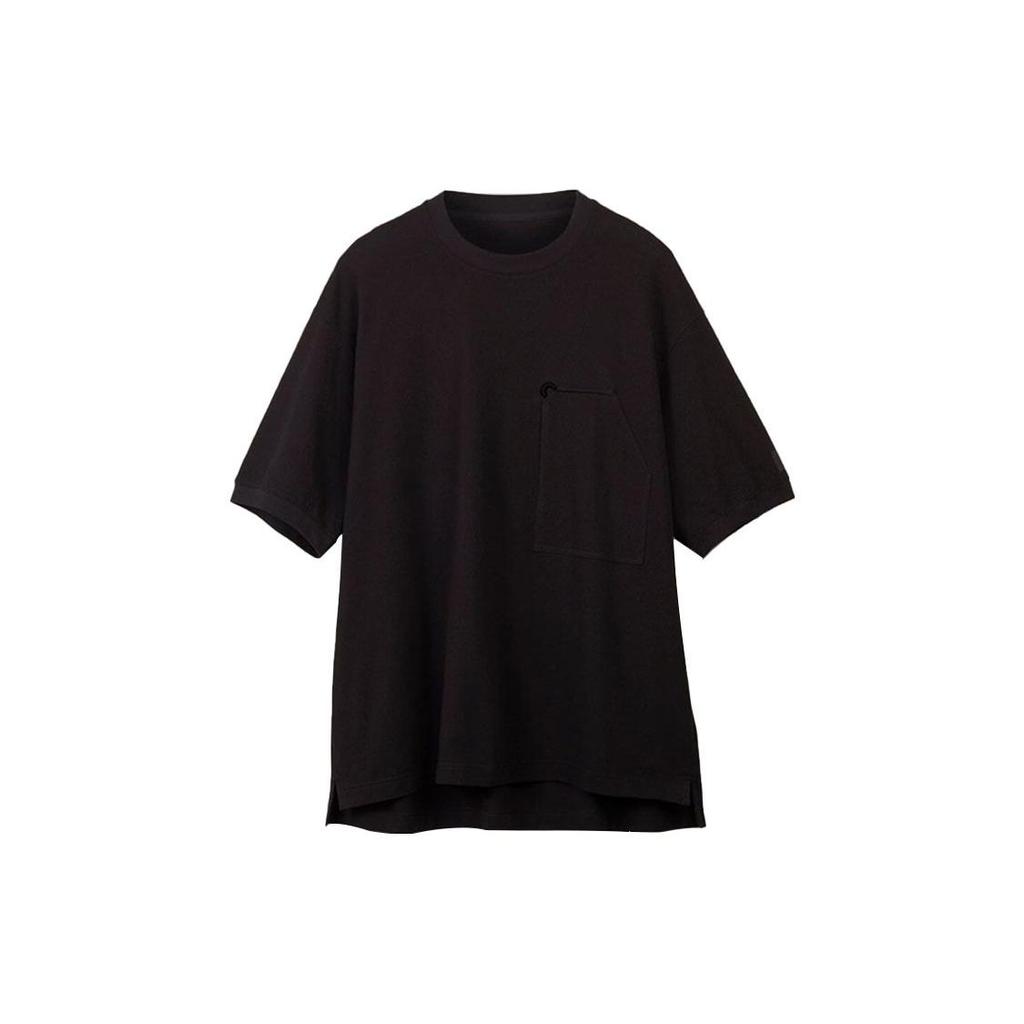 Y-3 Футболка унисекс с коротким рукавом и карманом, однотонная, с круглым вырезом, черная H63083
