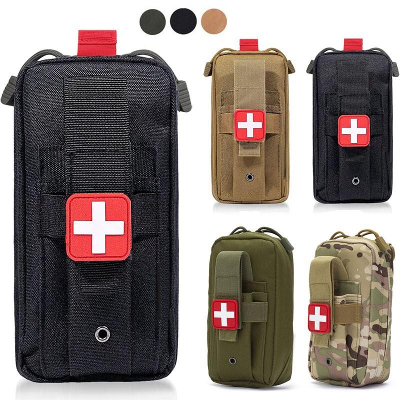 Портативная сумка для первой помощи Нейлон MOLLE Наружные медицинские аксессуары для хранения Пояс Военный вентилятор Подвесной