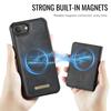 For iPhone 16e Magnetic Case CASEME ME80 Series Leather PC TPU Phone Cover with Detachable Wallet