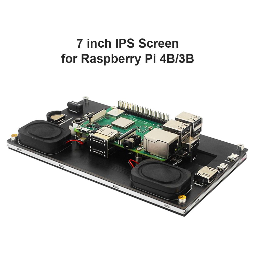 7-дюймовый IPS сенсорный экранный модуль для Raspberry Pi 4B/3B 1024x600 Регулируемая подсветка Дисплей Мини-монитор для ноутбука/ПК