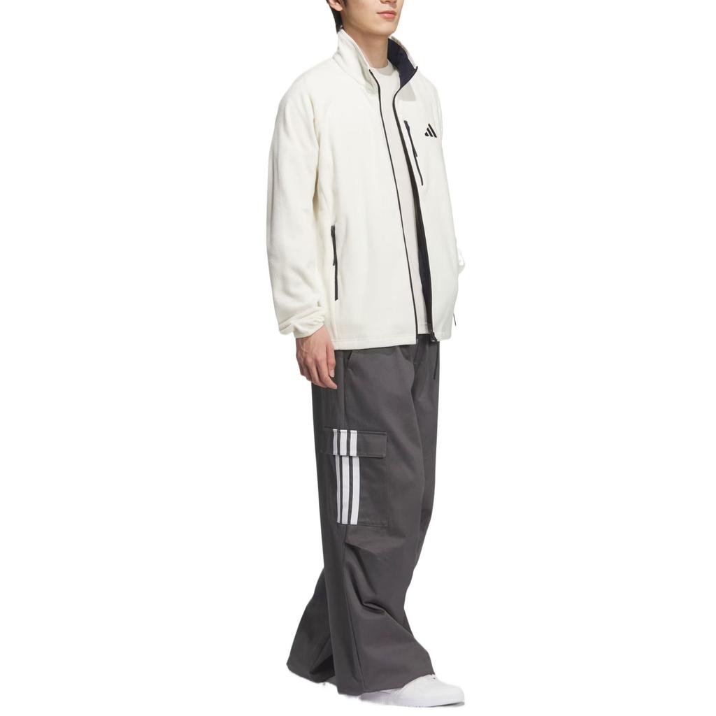adidas Бархатные куртки Унисекс Слоновая кость Средние KH1804