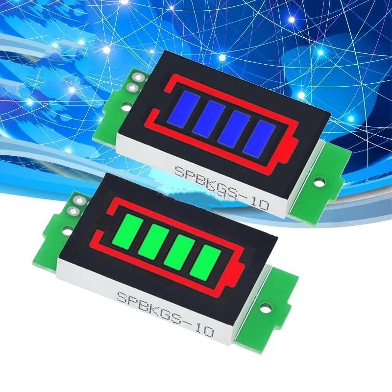Lithium Battery Capacity Indicator Module 3.7V 1S 2S 3S 4S Mini Voltage Detector for Home Power Equipment Repair