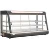 3-Tier Commercial Food Warmer Display, 1600W Food Display Warmer with LED Light, Top Storage and Adjustable Shelves, 30-85 Steam Heating, 190Qt/180L