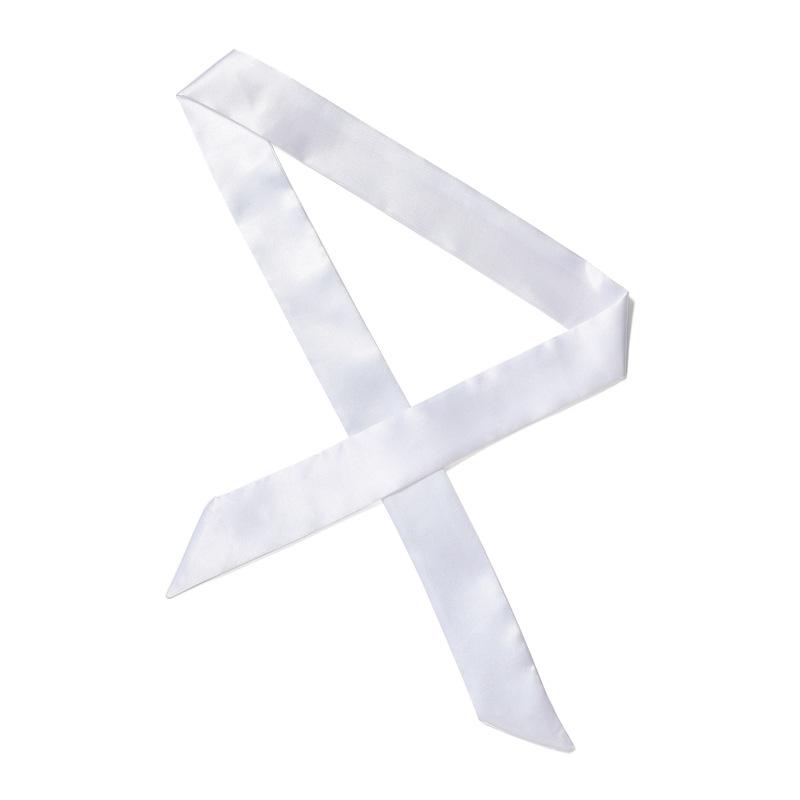 Solid Color Scarf, Women'S Slim And Long Scarf, Decorative Tie Bag, Ribbon, Versatile Headband, Bow Belt, Fashionable Scarf