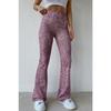 Женские модные узкие брюки с принтом на талии Женские сексуальные брюки с принтом