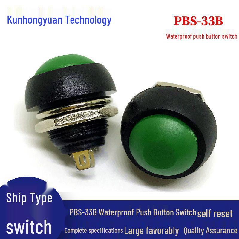 12MM PBS-33B Waterproof Momentary Button Switch