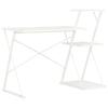 Desk - VIDAXL - 20287 - White - 116x50x93 Cm - With Shelf - Contemporary Design