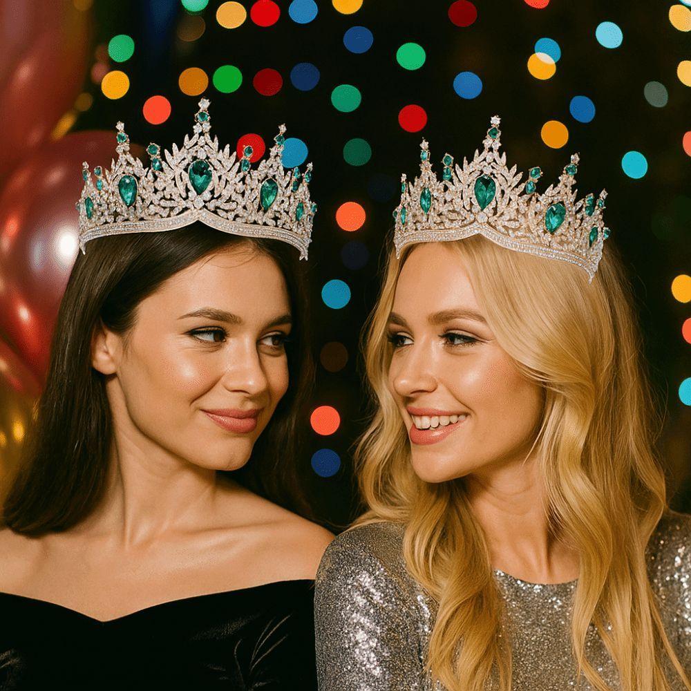 Украшения для волос Барочные Королевские Тиары Роскошная Корона Принцессы Изысканный Свадебный Головной Убор для Женщин Девушек