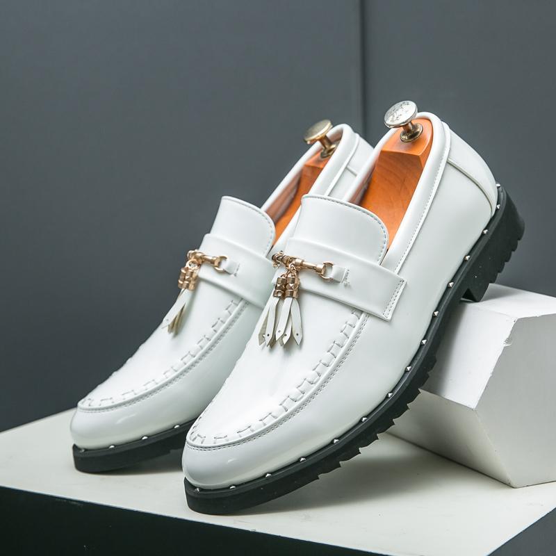 Модные лоферы мужские ПУ повседневные универсальные высококачественные формальные туфли мужские социальные туфли размер 38-46 мужская обувь