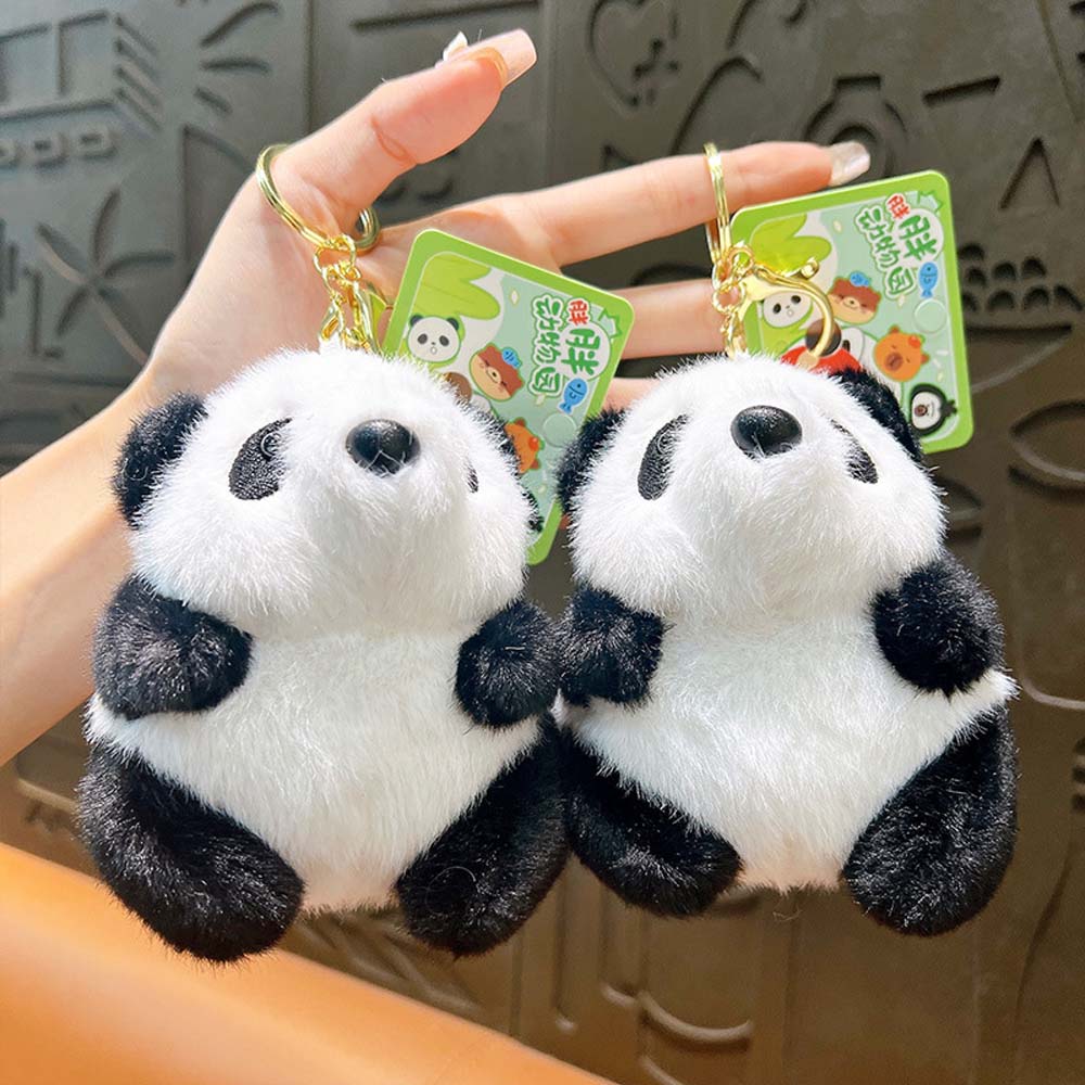 Ключи Аксессуары Мультяшная Панда Брелок Мягкая Набивная Панда Сумка Подвеска Игрушки Подарки