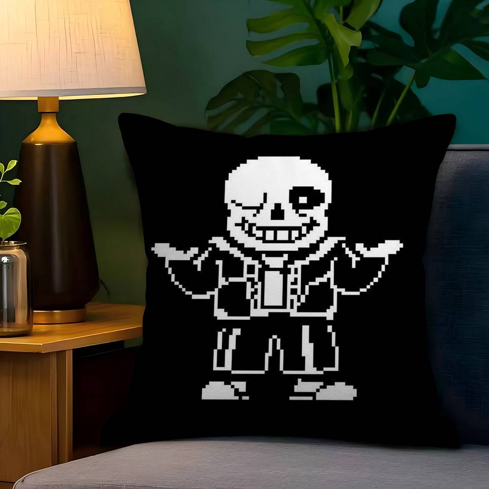 Милая H-Undertale Sans-W Подушка Подарок Декор для дома и офиса Подушка Спальня Диван Автомобильная Подушка Чехол для подушки