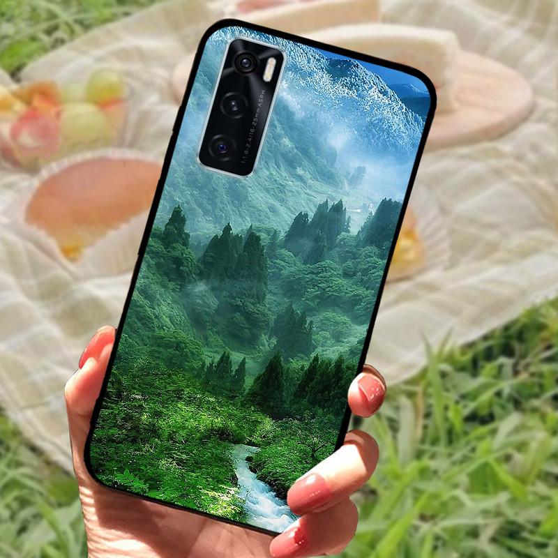 Для Vivo V20 SE Чехол-бампер V2022 V2023 Силиконовый Мягкий Мраморный Черный Бампер Funda Coque для Vivo V20 2021 V 20 V20SE V2025 V2024