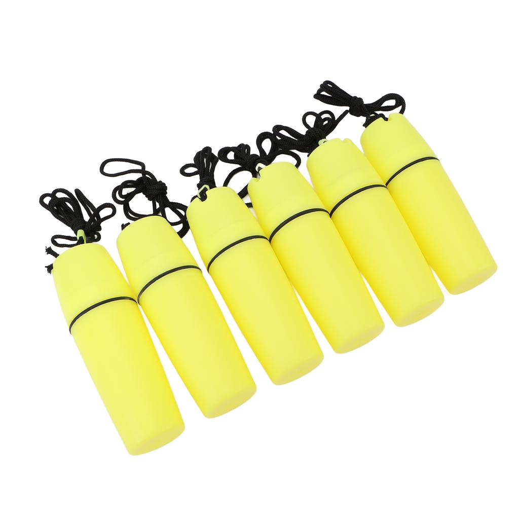 6PCS Kayak Container Bottle ABS Waterproof Portable Kayak Sealed Bottle Dry Canister with Hook Rope