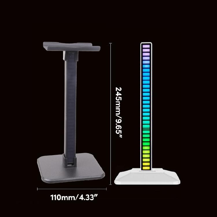 Подставка для наушников Держатель для гарнитуры Цветная RGB-подсветка Стильная витрина для наушников