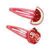 Fun Hair Tie Watermelon Sequined Hair Clip Party Headpiece Fruit Hair Tie for Music Festivals Photo Booth Props