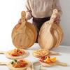Durable Bread Serving Board Bamboo Pizza  Baking Tray Practical Food Steak Plate  Fruit