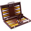 Backgammon De Luxe 15 Pouces- 38 Cm - Accessoires Nacrés - Marron