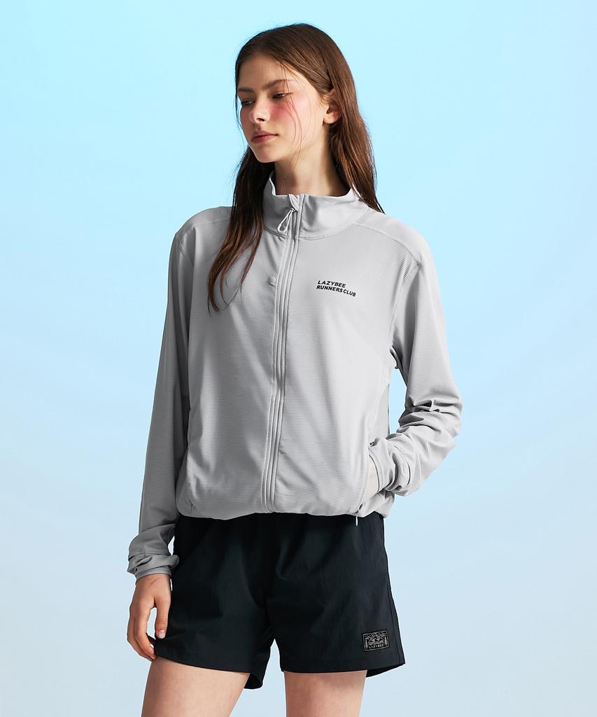 Leijibi [Комплект] Techflow Гидро-стойка с молнией на шее Защитная от солнца футболка + Комплект плавательных шорт M Серый