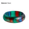 Широкое гладкое женское кольцо из смолы с красочным облаком, толстое кольцо, ювелирный аксессуар