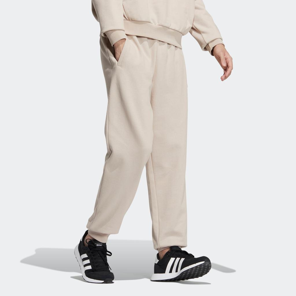Adidas Knitted Sweatpants Unisex Brown Moderate Cuffed Pants HY2693