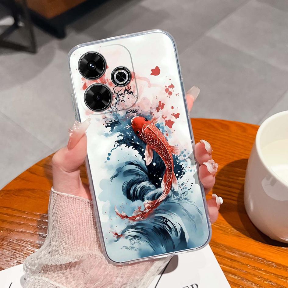 Популярный чехол Graffiti Butterfly для Xiaomi Redmi 13 13C 14C A3 Note 13 Pro K70E K60 Ultra, новый чехол, мягкий силиконовый, устойчивый к падениям, прозрачный чехол для телефона Redmi