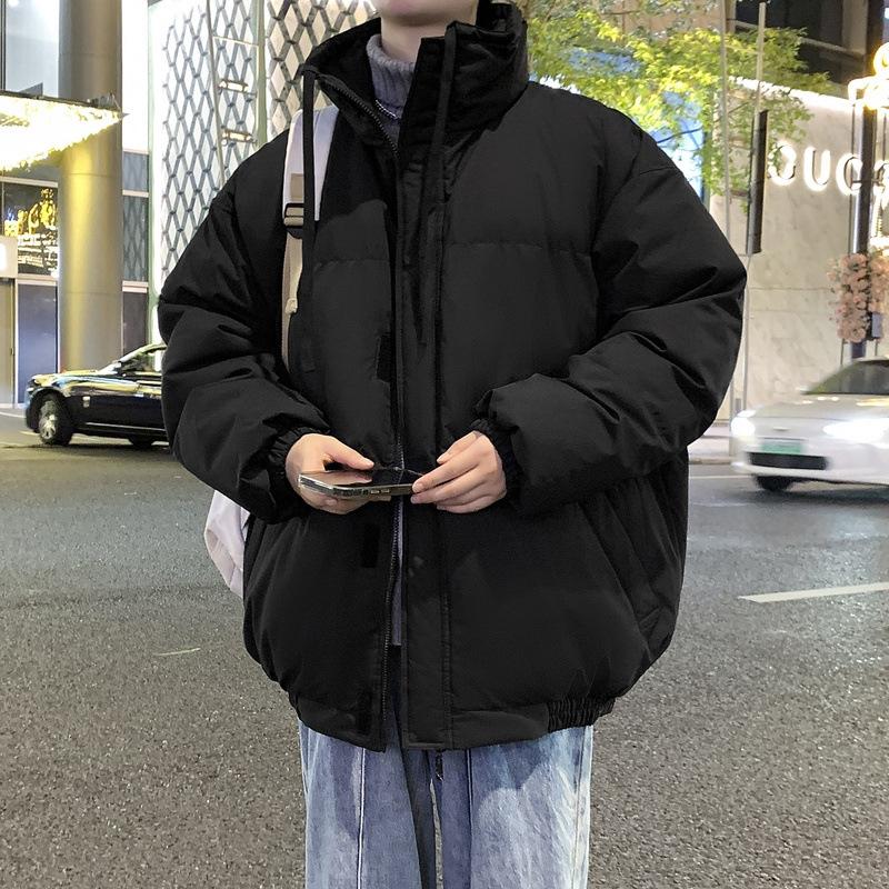 M-8XL Large Size Standing Collar Cotton Clothing Men and Women Paragraph Winter Down Cotton Jacket Loose Thickened Couples Models Cotton Coat