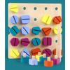 Wooden Screw Nut Disassembly Color Shape Matching Building Blocks Game Montessori Educational Toys Gift for Kids Boys