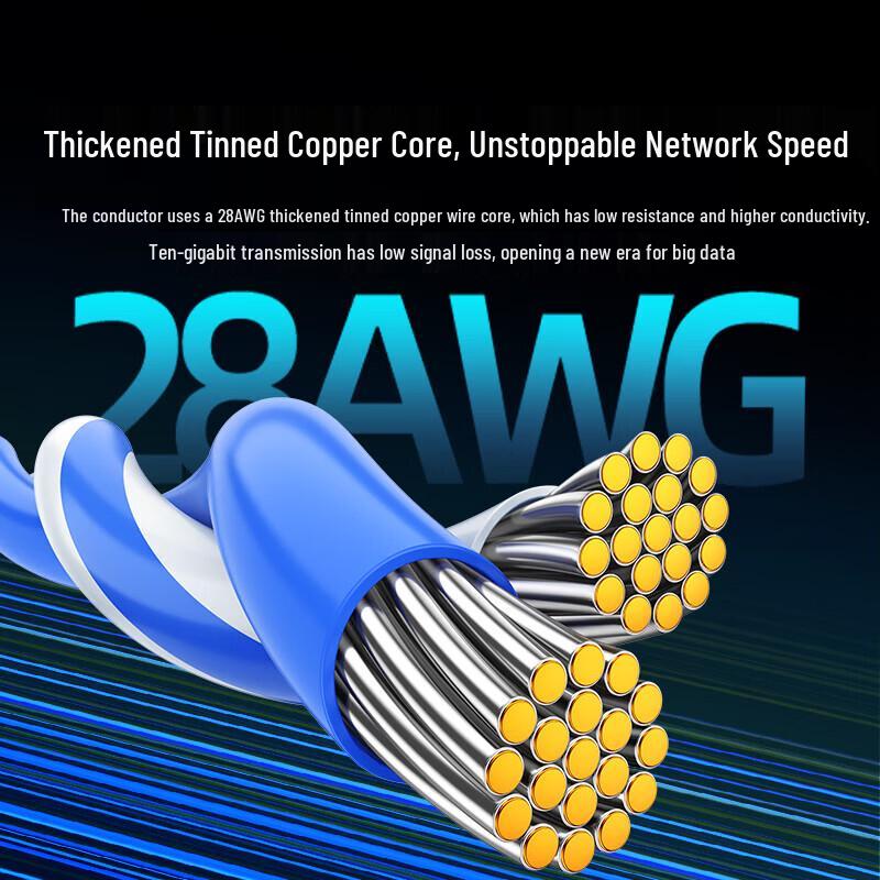 SAMZHE Cat6A Industrial Grade High-Flex Ethernet Cable