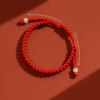 1 шт. Простой плетеный браслет из красной нити, счастливые браслеты Каббалы для защиты, удачи для успеха, амулет, ювелирные украшения, декор