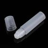 Прозрачный портативный пустой флакон для эфирного масла, матовый стеклянный контейнер для духов, шариковый ролик