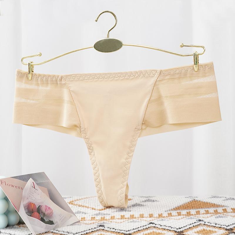 Женские сексуальные бесшовные трусики с перспективой, женские трусы, стринги, однотонные стринги, нижнее белье для женщин